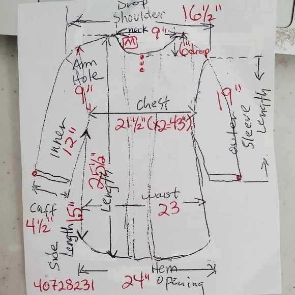 LRL Lauren Ralph Lauren Top Blouse Womens M Blue Purple Abstract 3/4 Sleeve - Picture 4 of 12